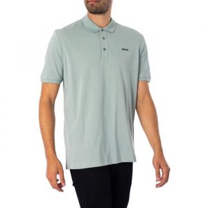 Boss Effect T-shirt POLO REGULAR FIT VERT DONOS222 EN PIQUÉ DOUX AVEC LOGO