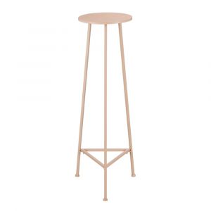 Mica Decorations Table À Plantes En Métal Rose Pâle H120