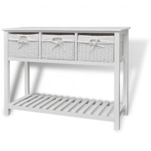 Image de VidaXL Buffet de rangement Blanc