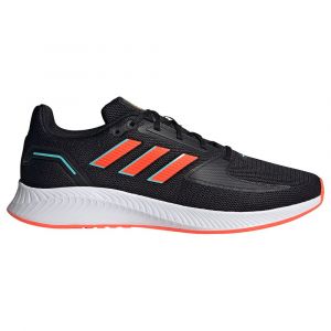 Adidas RUNFALCON 2.0, Chaussures de Running Homme, Core Black Solar Red Solar Gold, 40 EU