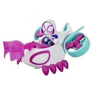 Hasbro Marvel Spidey et Ses Amis Extraordinaires, Coffret v&eacute;hicule H&eacute;lico de Ghost-Spider avec Figurine de 7,5 cm et Accessoire, Jouets pour Enfants, d&egrave;s 3 Ans