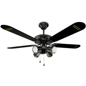 Image de Rovex 992 - Ventilateur de plafond 5 pales 4 lumi&egrave;res 130 cm r&eacute;versible