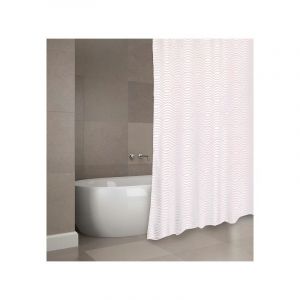 MSV Rideau de Douche Rose Pastel Unique