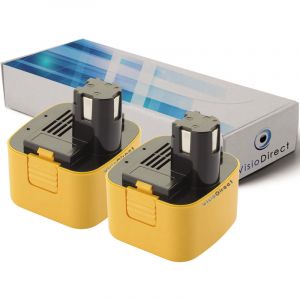 Image de Panasonic Lot de 2 batteries pour EY6506NQ perceuse visseuse 3300mAh 12V -