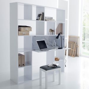 Image de Bureau bibliot que, Newark Blanc Taille Taille Unique