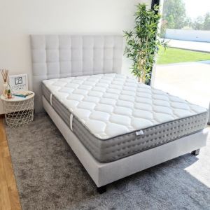 Matelas 140x200 cm Zen Pur, m&eacute;moire de forme, 10 zones de confort, ind&eacute;pendance du couchage, r&eacute;versible, orthop&eacute;dique, 20 cm