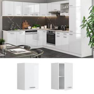 Vicco - Meuble haut de cuisine "R-Line" 40cm Blanc brillant