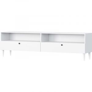 Bestmobilier - Gaby - meuble tv - blanc - 200 cm