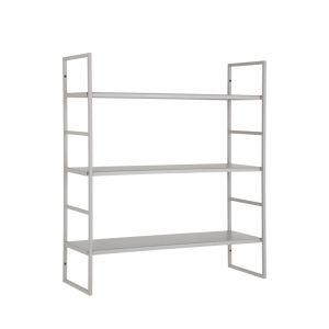 Etagère murale en métal gris