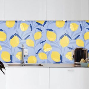Stickerdecofr - Crédence Adhésive Citron Dessin 200 x 60 cm