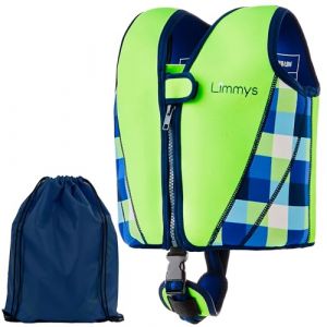 Limmys Gilet Natation Enfant Premium &ndash; Gilet Piscine Enfant Moderne pour Filles, Gar&ccedil;ons et Tout-Petits &ndash; Sac de Rangement Inclus
