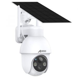 Image de ANRAN Cam&eacute;ra de Surveillance 2K HD 3MP Batterie Solaire Ext&eacute;rieur sans Fil D&eacute;tection de Mouvement AI Compatible Alexa Vision Nocturn