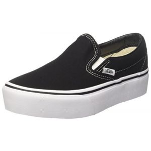 Vans Classic Slip-on Platform, Baskets Enfiler Femme, Noir (Black Blk), 41 EU