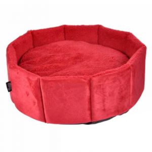 Image de Lot de 2 Paniers Ronds pour Chat "Sweet Cat" 48cm Rouge Prix