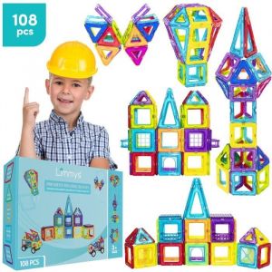Blocs de Construction Magnétiques - Limmys - 108 Pièces - Jouets pour Enfants