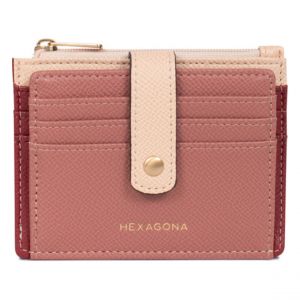 Hexagona Porte-cartes Cuir MERLINE Bordeaux/Multicolore Opal