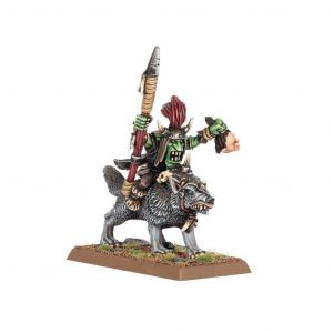 Games Workshop Figurine Warhammer ToW - Orc & Gobelin : Chefs Gobelins sur Loup