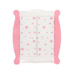 Image de Bayer Chic 2000 Armoire pour poupée Stars bois rose