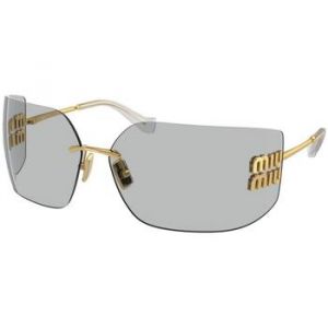 MIU MIU Femme MU 54YS 5AK30B Lunettes de soleil Métal Or Gris Géométrique Normale