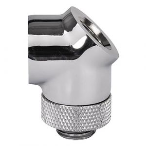 Thermaltake Pacific Adaptateur G1/4 45 Degrés - Chrome
