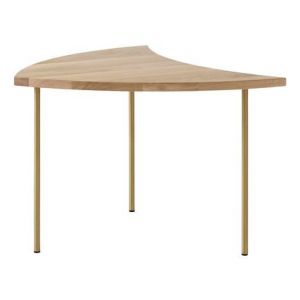 &tradition Table d'appoint Pinwheel HM7 (1953) chêne blanchi,laiton en bois