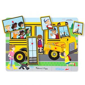 Image de Melissa & Doug Puzzle Sonore - Bus Scolaire