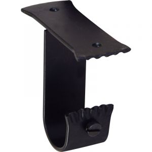 Image de Home maison Paire de Supports Plafond en Fer Forgé Noir diam 28mm