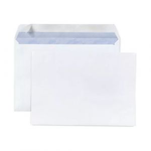 200 enveloppes blanches en papier - 16,2 x 22,9 cm - Raja