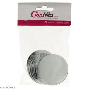 Image de Creavea Lot Miroir rond - Diamètre 5 cm - 10 pcs