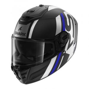 Shark Casque Spartan RS Carbon Shawn Mat Carbone Bleu Argent - Taille XS