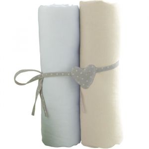 Babycalin 2 draps housses 70 x 140 cm