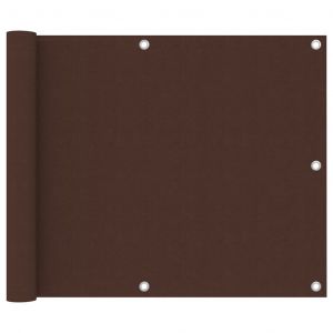 VidaXL &Eacute;cran de balcon Marron 75x400 cm Tissu Oxford