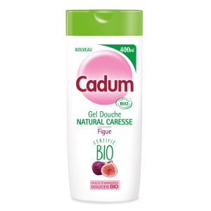 Image de Cadum Gel Douche Natural Caresse Certifié Bio - Figue & Huile d'Amandes Douces Bio