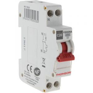 Thomson Disjoncteur à vis PH+N - 20A NF - Pouvoir de coupure 4.5KA