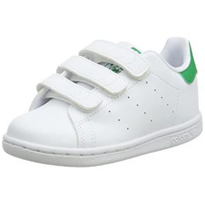 Image de Adidas Originals Baskets Velcro Stan Smith Cf Enfant EU 31 1/2 Ftwr White / Ftwr White / Green