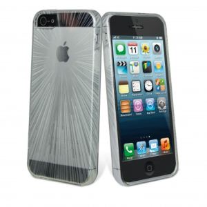 Muvit Speedlight - Coque en silicone transparente pour iPhone 5