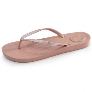 Isotoner Tongs Femme tige paillettes Rose