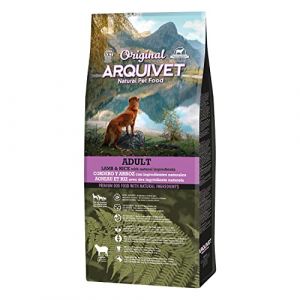 Arquivet Original Adult - Croquettes pour Chien Adulte Lamb et Riz 12 Kg - Nourriture Sèche pour Toutes Les Races - Ingrédients Naturels