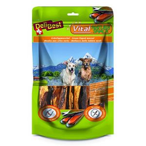 DeliBest Vital Natura Snack Coquille de mer + glucosamine I Friandise à mâcher pour chiens I Pour tous les âges et toutes les tailles I Convient également pour le nettoyage des dents I Friandise naturelle pour chien I Paquet de 200 g