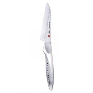 Global Couteau d'office japonais lame droite 9 cm Sai S03R
