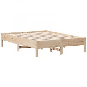 VidaXL Cadre de lit 120x190 cm Bois de pin massif