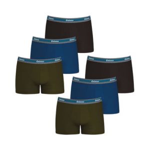 Eminence Lot de 6 boxers homme Sélection en Coton Bio Bleu - Couleur Bleu - Taille XL