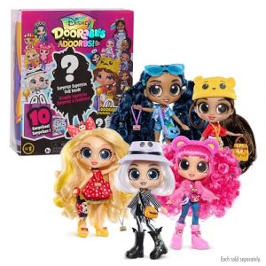 Just Play Poupées ADOORBS Disney Doorables avec Accessoires, 11 Figurines, poupées Surprises à Collectionner de 14 cm de Haut, Jouets pour Enfants de 5 Ans et Plus