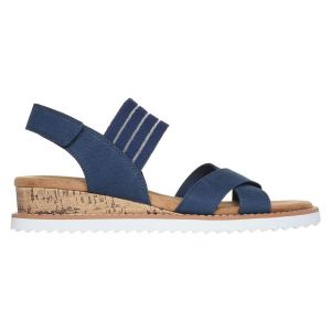 Skechers Femme Bob's Womens Desert Kiss Shore ASSE, Tissu Bleu Marine, 38 EU
