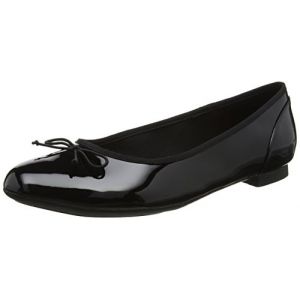 Image de Clarks Couture Bloom, Ballerines Femme, Noir (Black Patent-), 43 EU