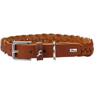 Hunter Collier solide éducation spéciale 35-44Cm Cognac