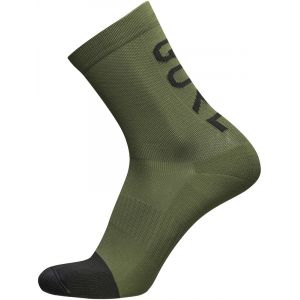 Gore Wear M Brand Chaussettes mi-hautes, olive EU 44-46 Chaussettes