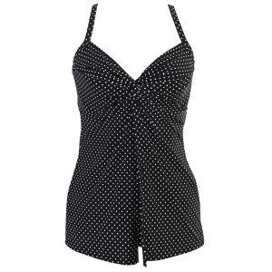 Image de Haut de tankini armature Miraclesuit LOVE KNOT Black White