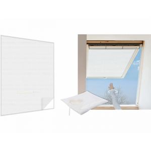Infactory Moustiquaire avec fermeture à glissière - Blanc