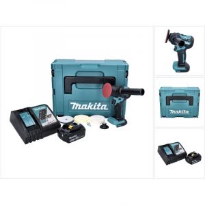 Makita DPV300RG1J Polisseuse sans fil 18 V - 50 / 80mm - Brushless + 1x Batterie 6,0 Ah + Chargeur + Coffret Makpac